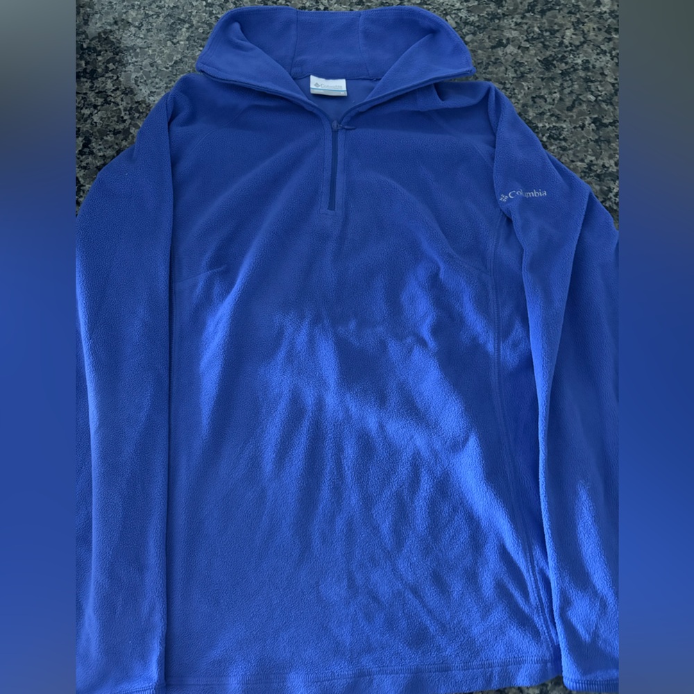 Columbia Purple Fleece Pullover Womens Medium